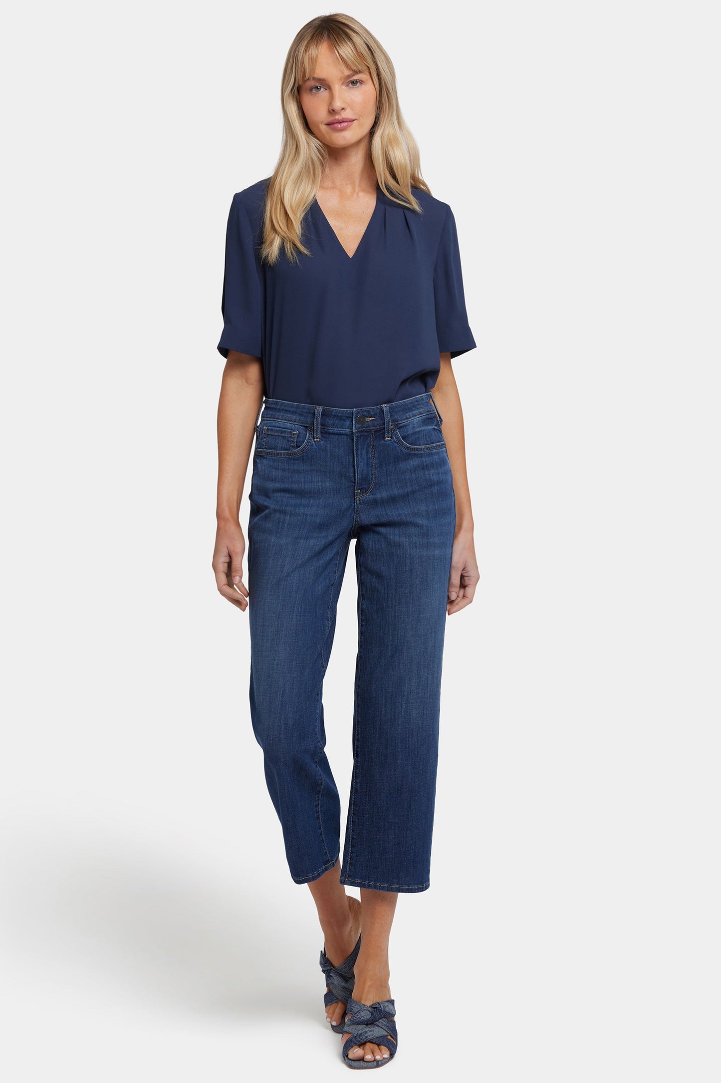 Relaxed Piper Crop Jeans - Rio Rapids