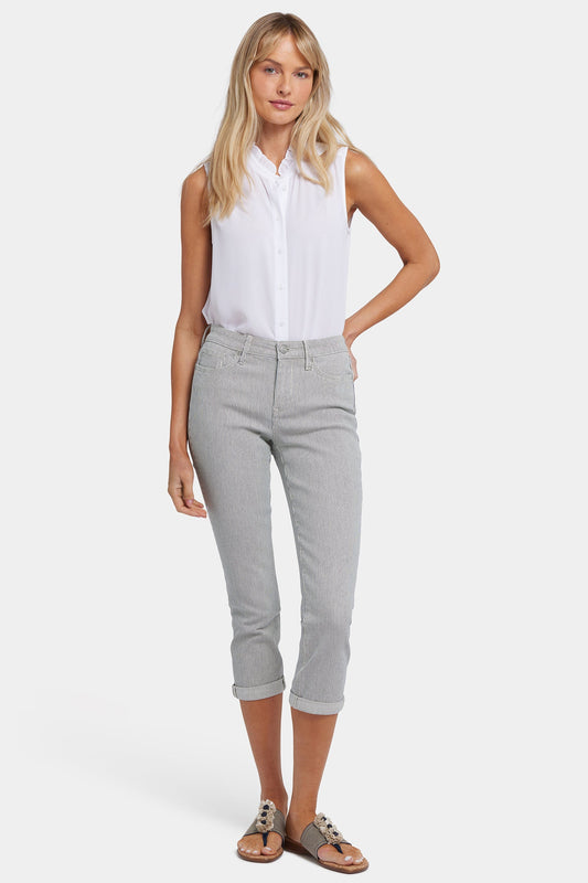 Chloe Skinny Capri Jeans - Luarca Stripe