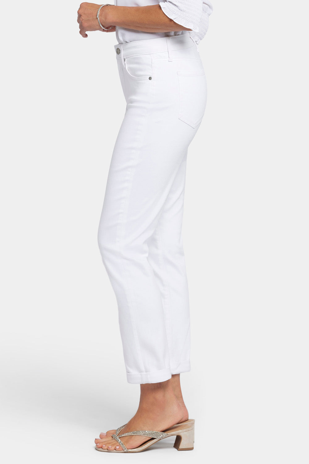 Margot Girlfriend Jeans - Optic White