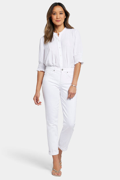 Margot Girlfriend Jeans - Optic White
