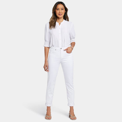 Margot Girlfriend Jeans - Optic White