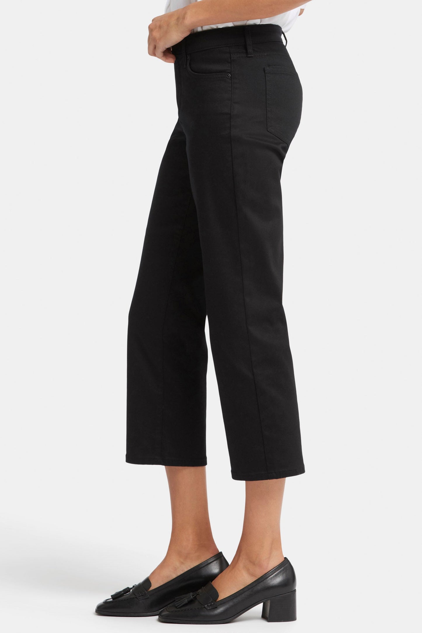 Relaxed Piper Crop Jeans - Black