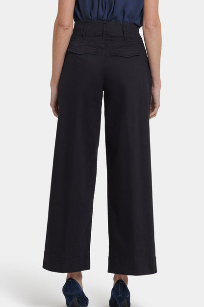 Mona Wide Leg Trouser Jeans - Black