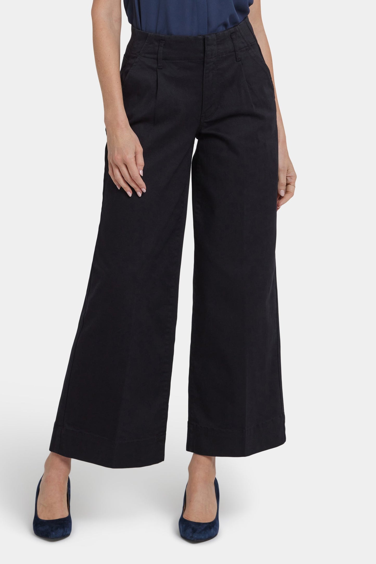 Mona Wide Leg Trouser Jeans - Black