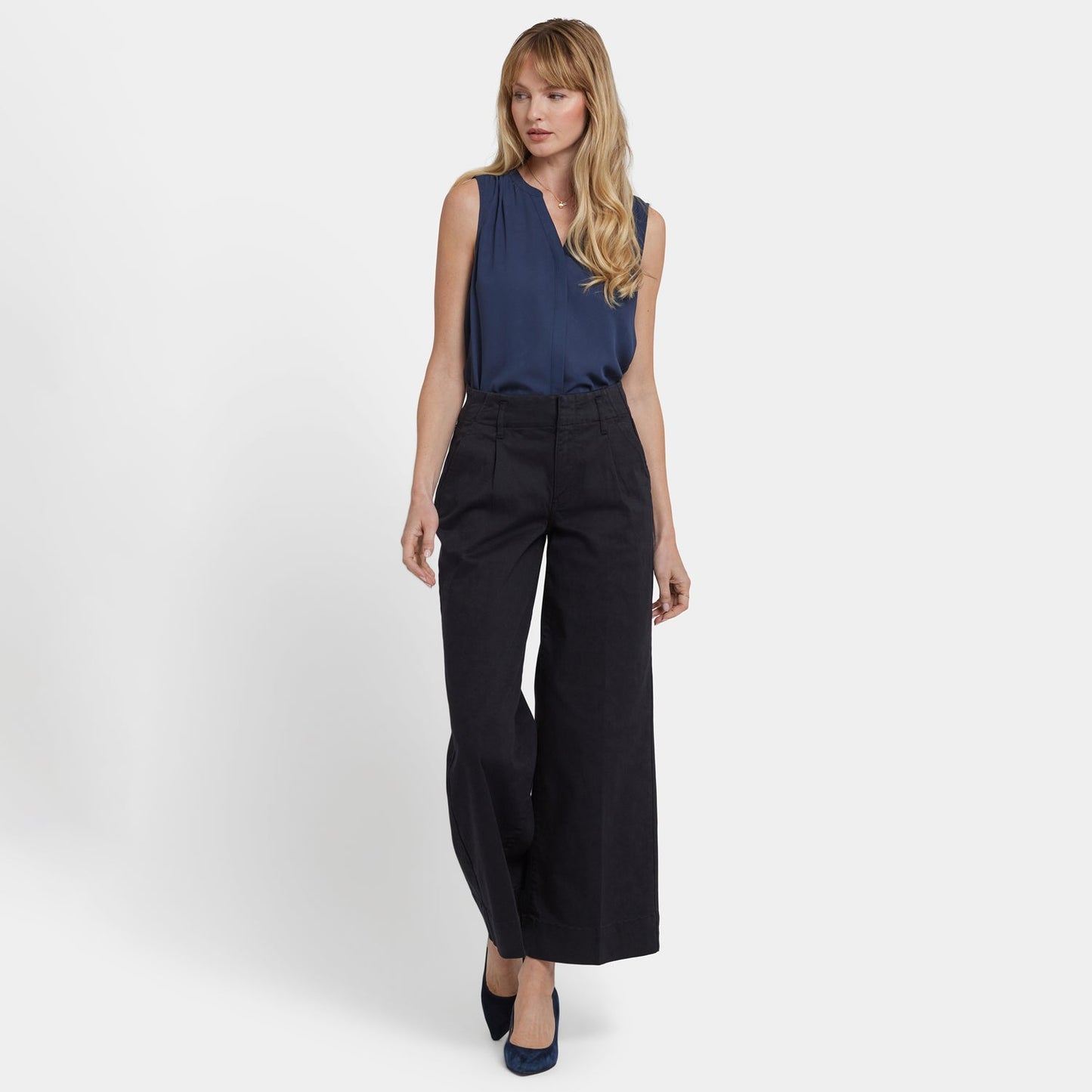Mona Wide Leg Trouser Jeans - Black