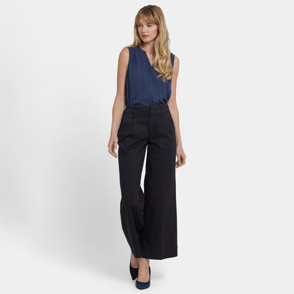 Mona Wide Leg Trouser Jeans - Black