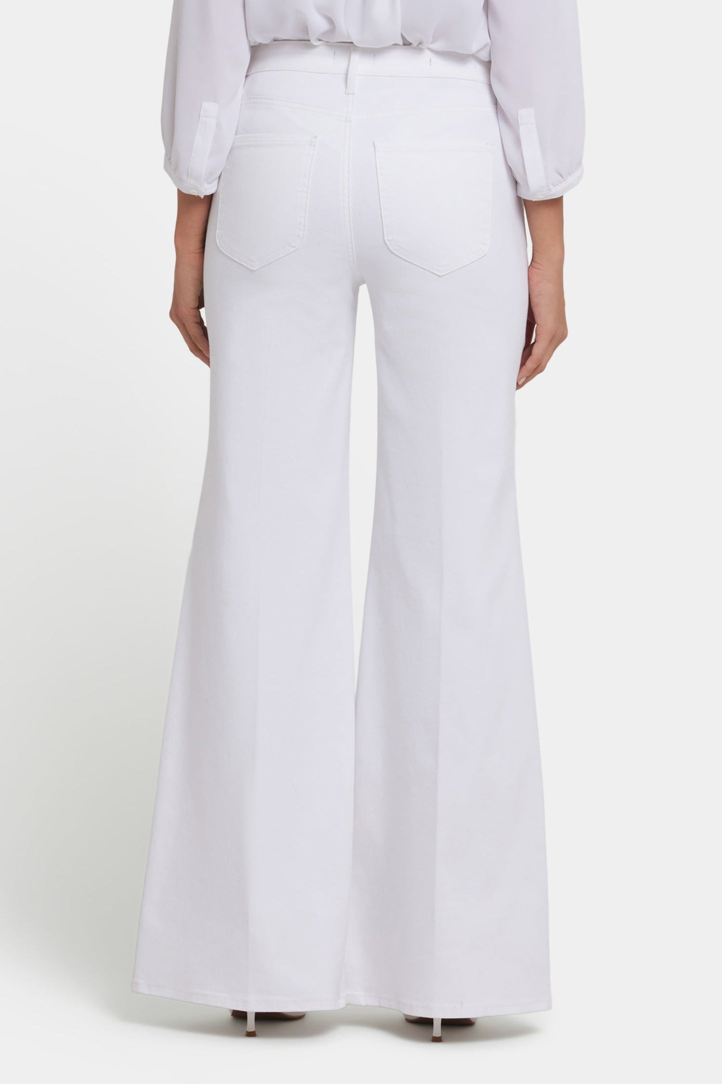 Mia Palazzo Jeans - Optic White