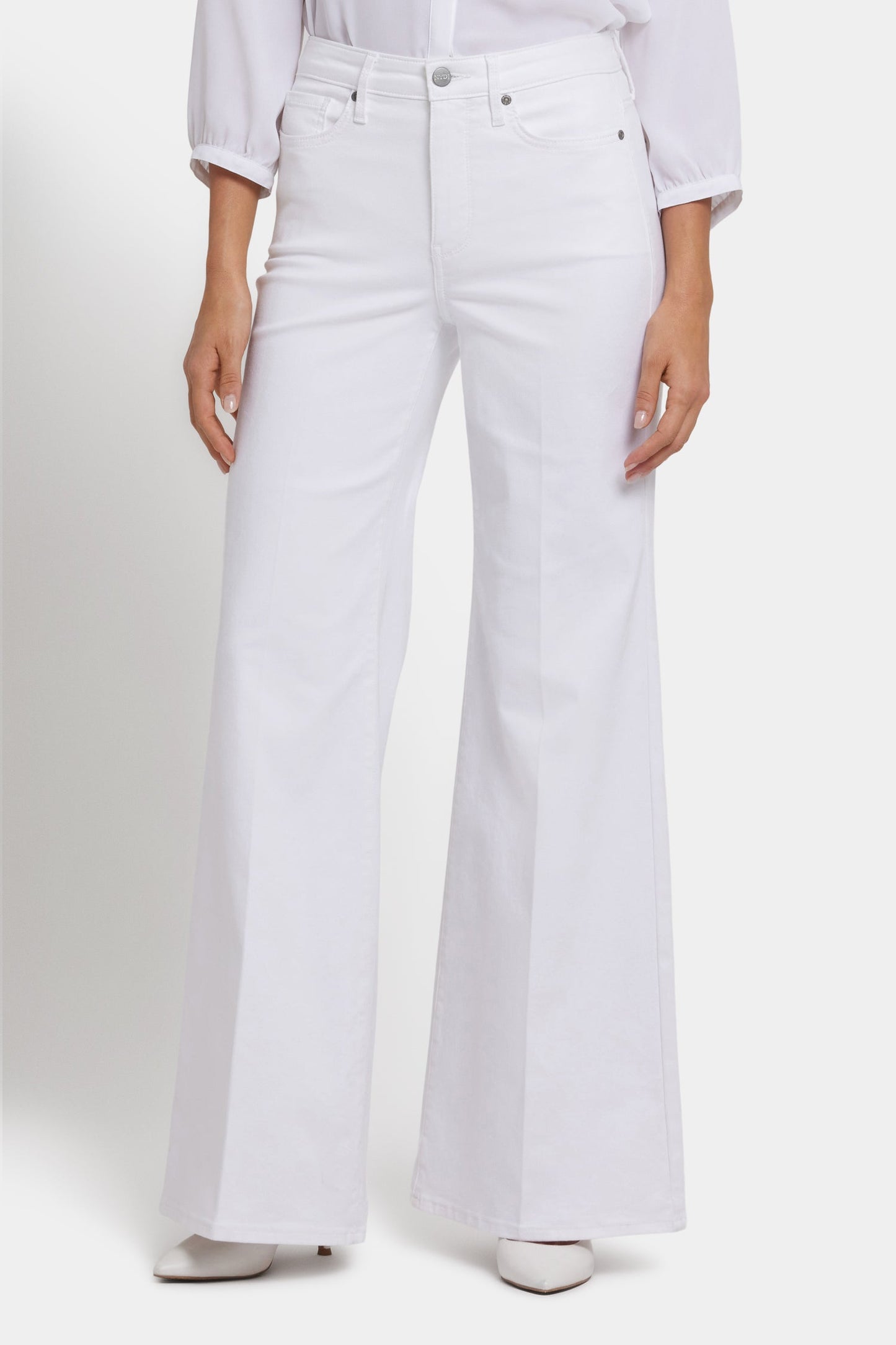 Mia Palazzo Jeans - Optic White