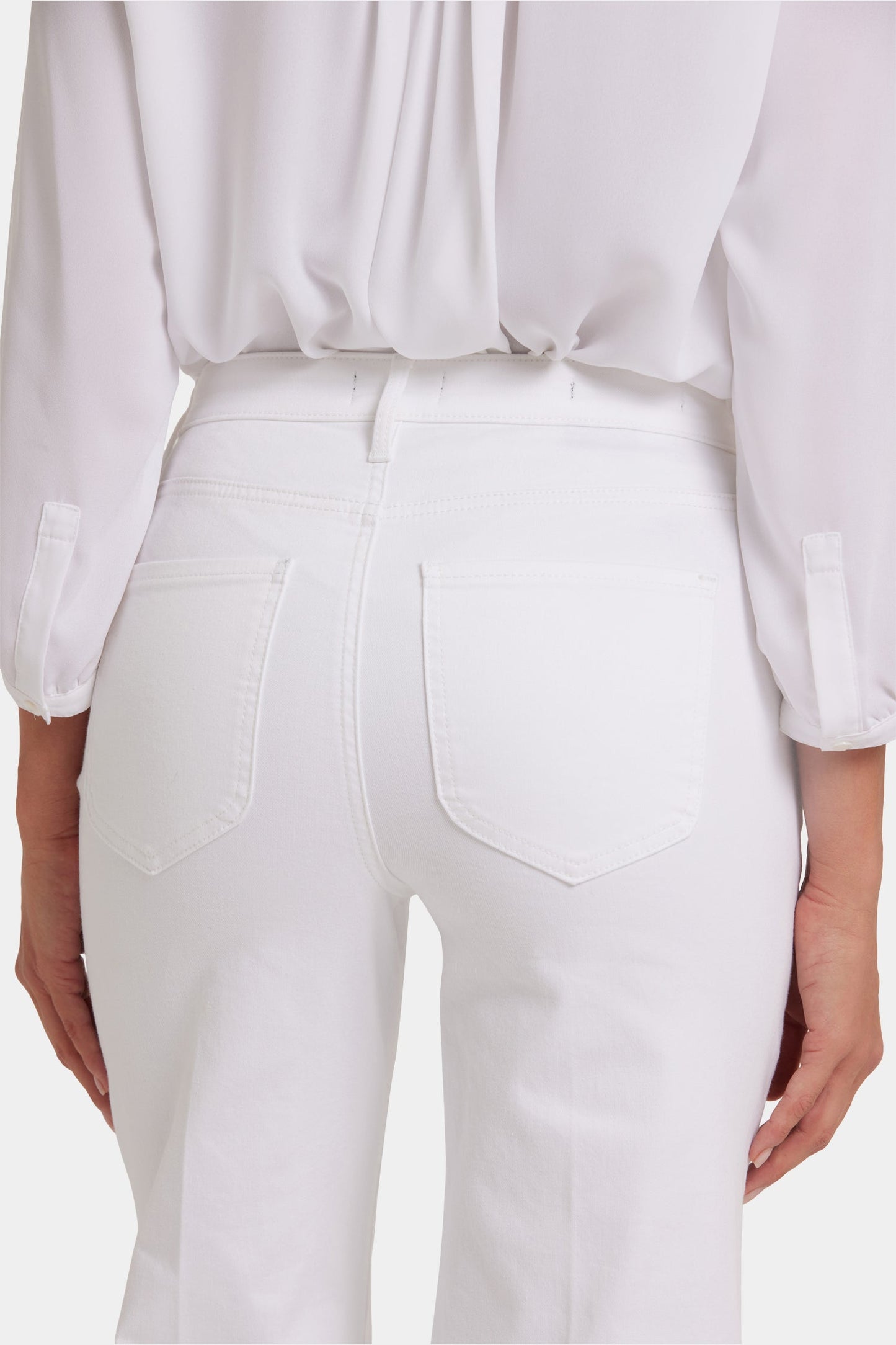 Mia Palazzo Jeans - Optic White