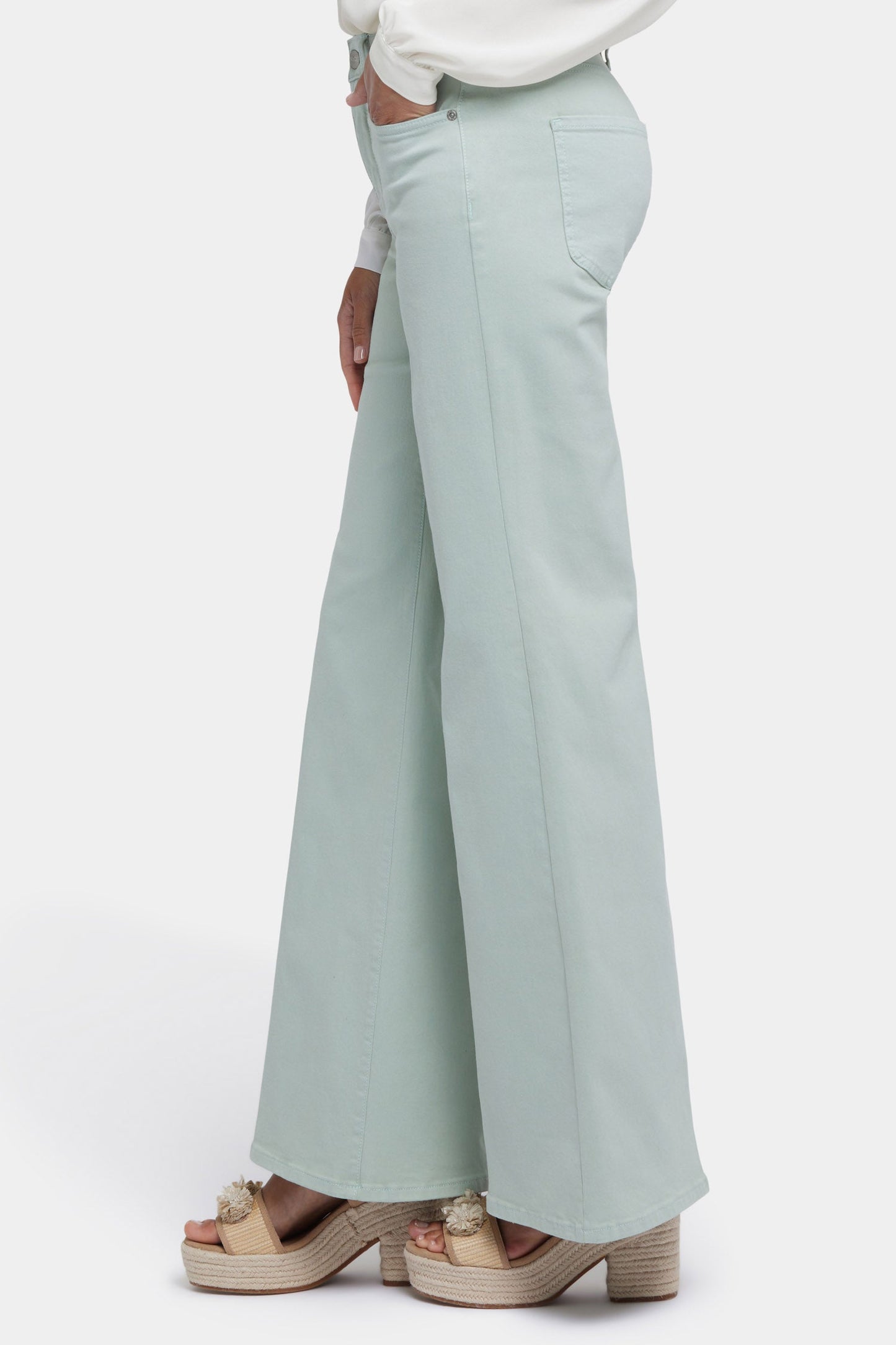 Mia Palazzo Jeans - Tomatillo