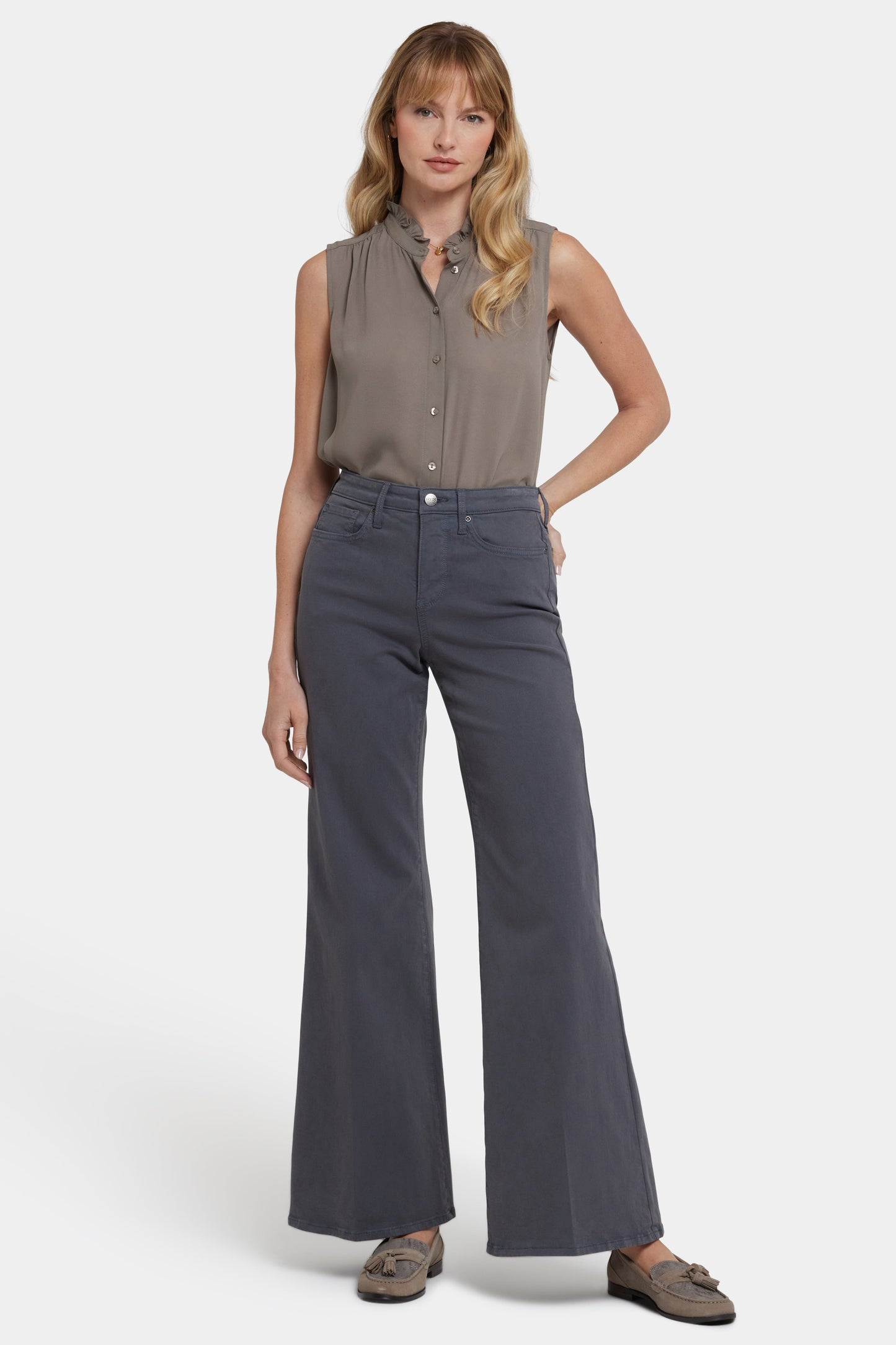 Mia Palazzo Jeans - Vintage Charcoal