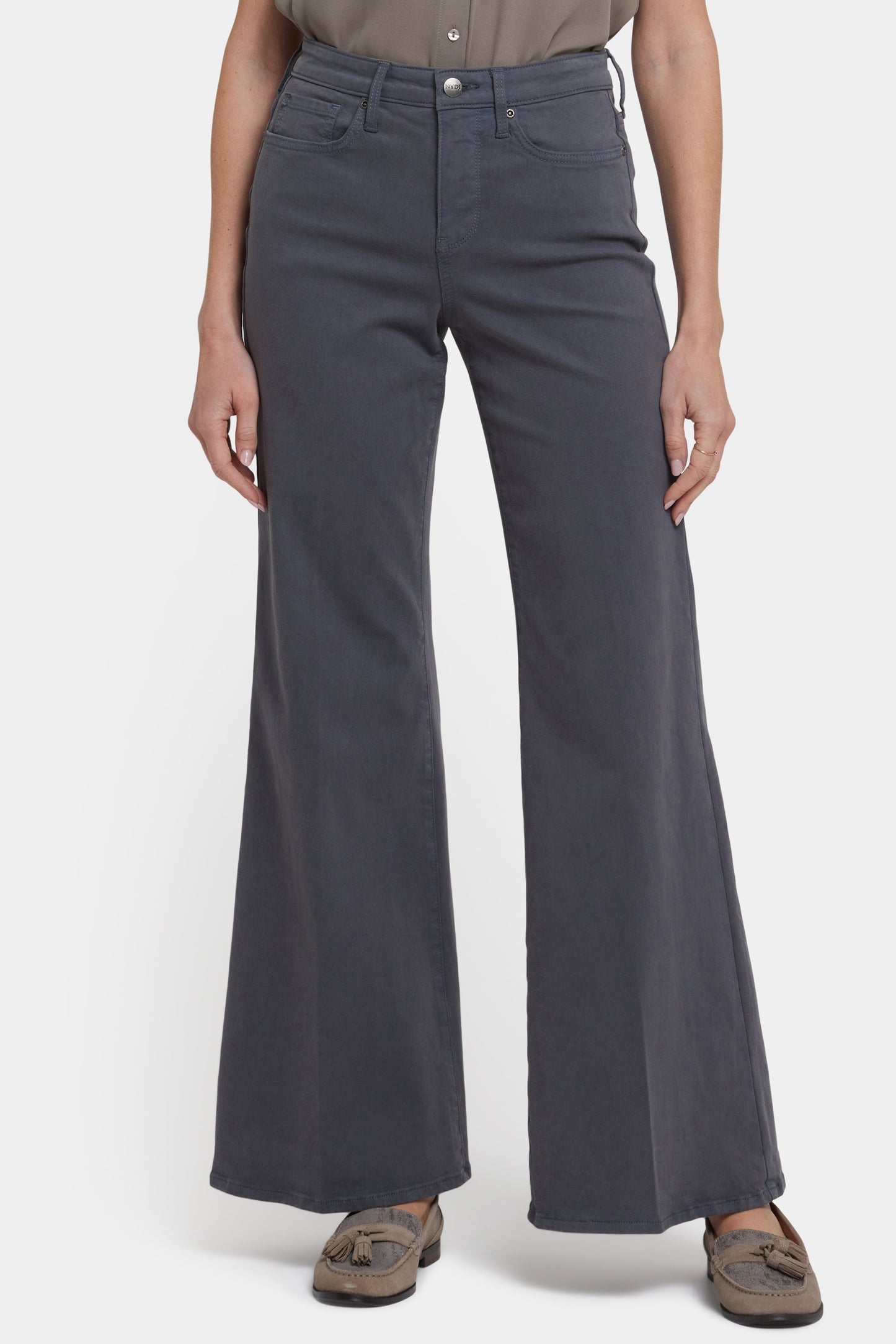 Mia Palazzo Jeans - Vintage Charcoal