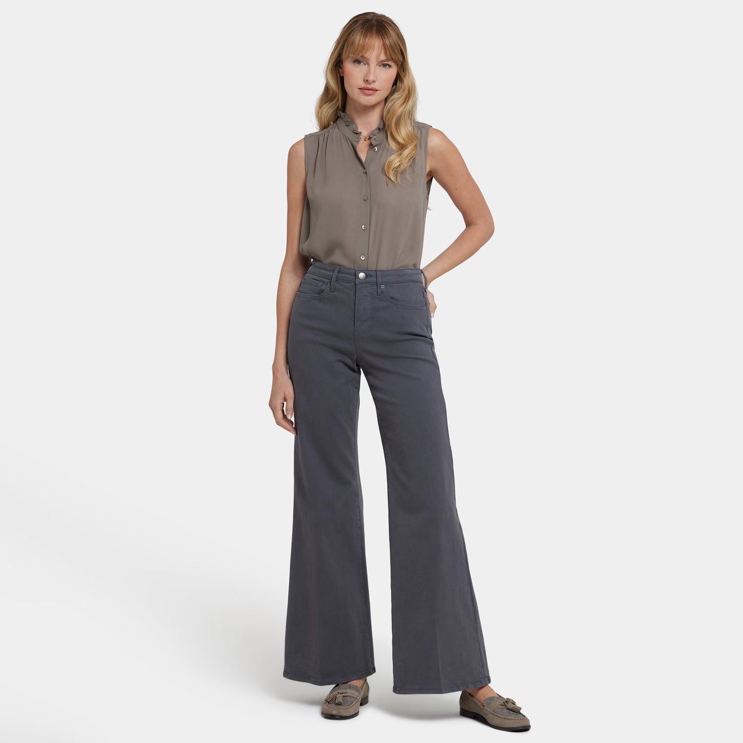 Mia Palazzo Jeans - Vintage Charcoal