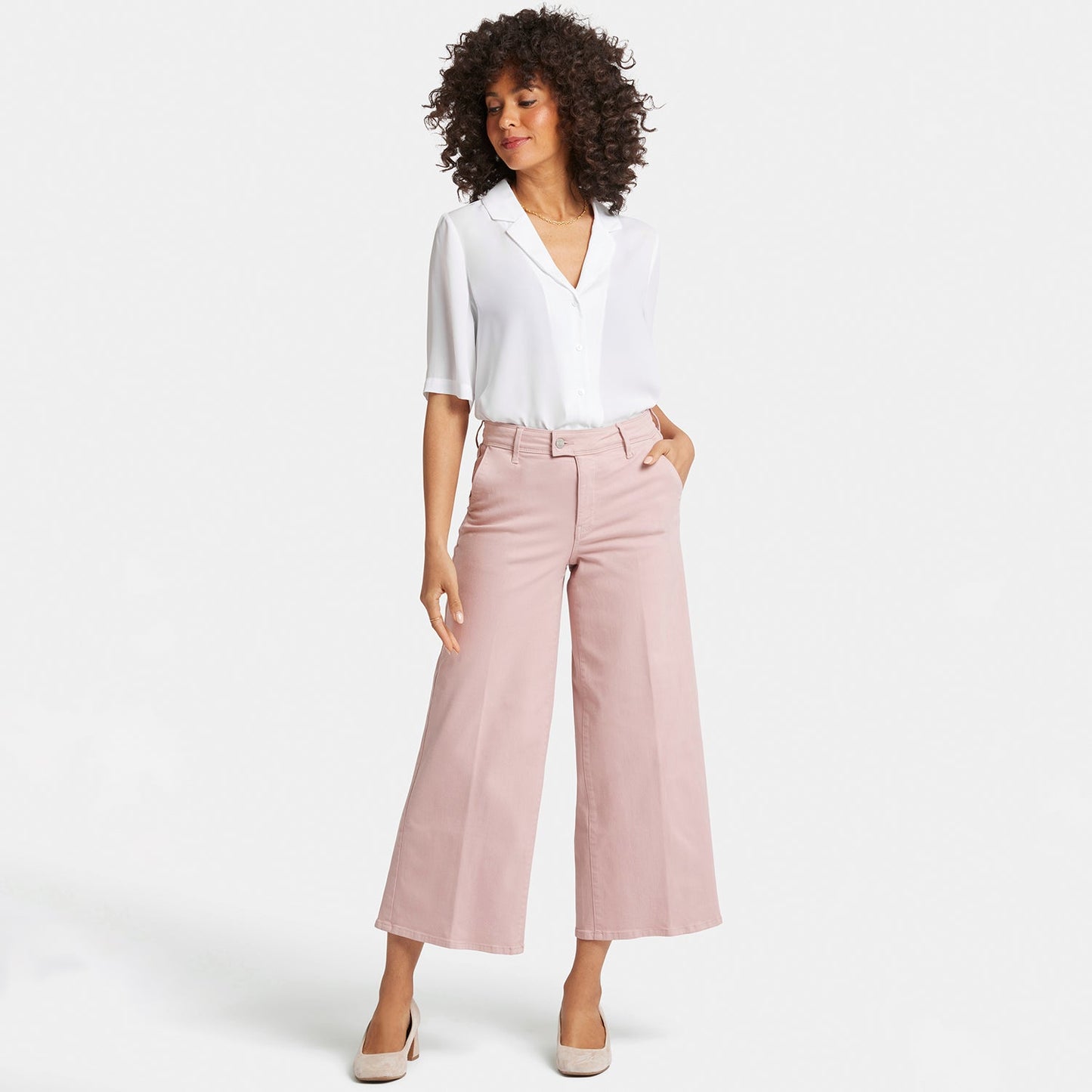 Mona Wide Leg Trouser Ankle Jeans - Bell Meadow