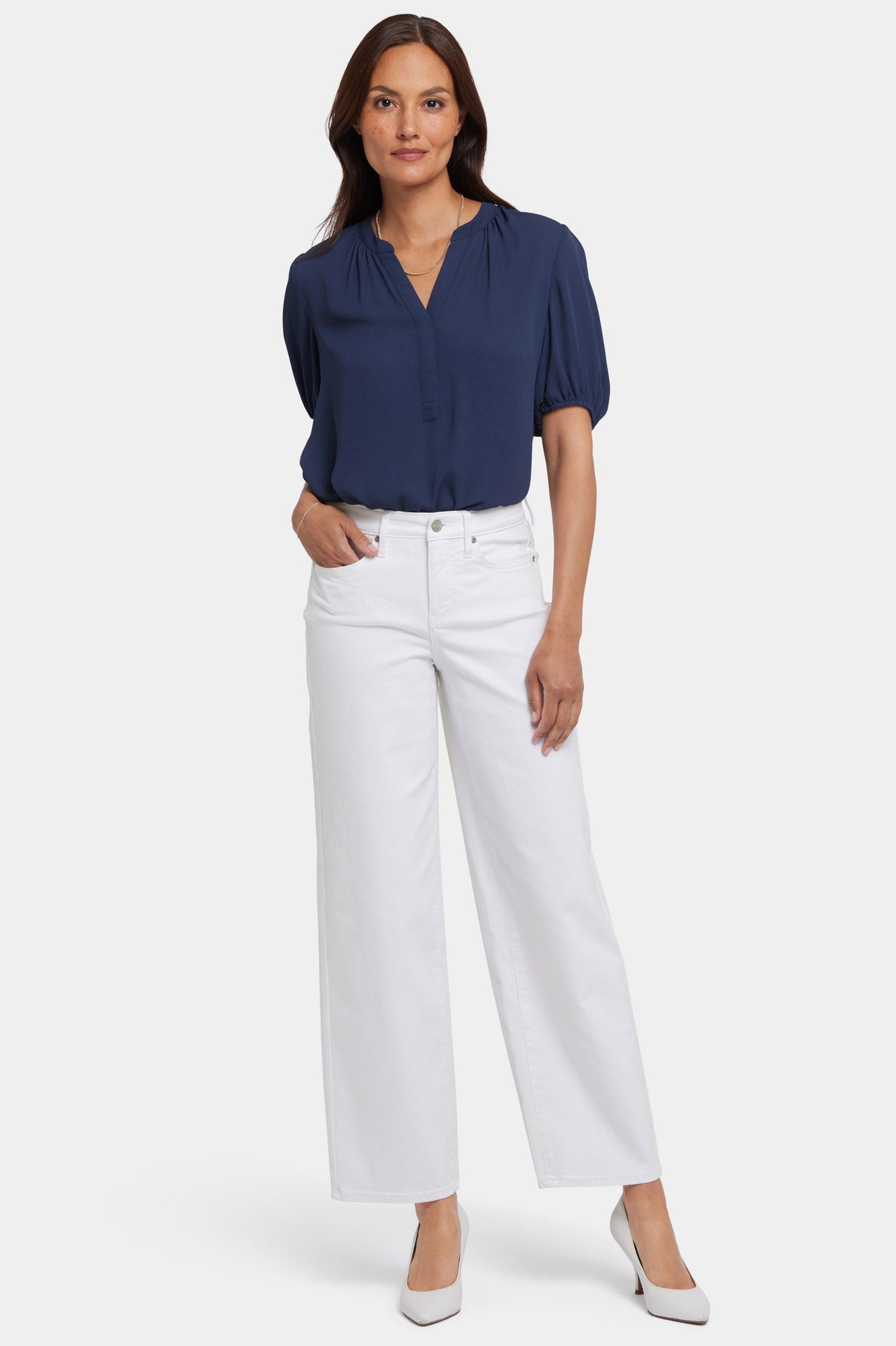 Jemma Barrel Jeans - Optic White