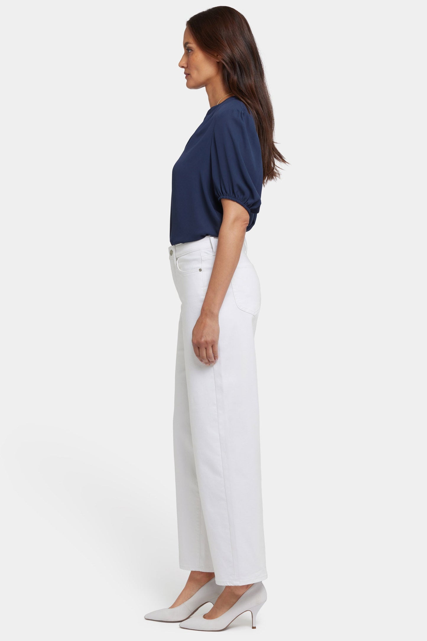 Jemma Barrel Jeans - Optic White