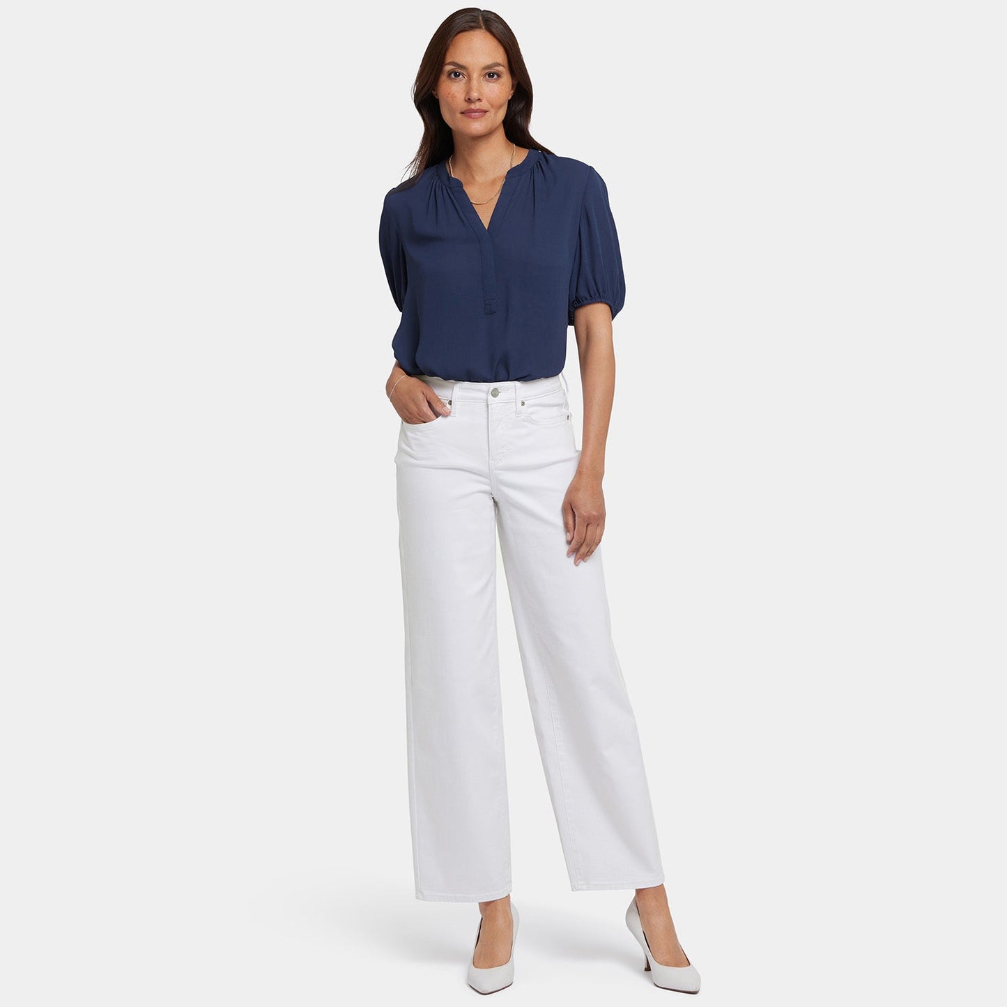 Jemma Barrel Jeans - Optic White