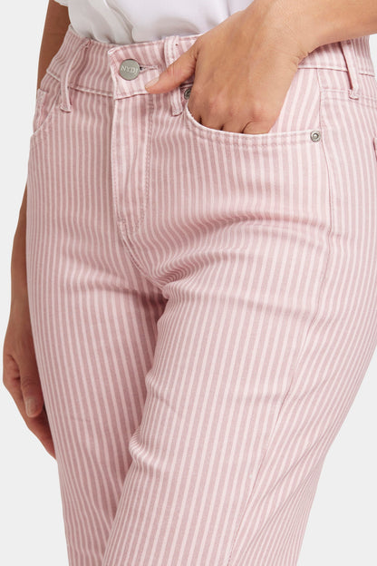 Briella 11 Inch Denim Shorts - Pink Frost Stripe