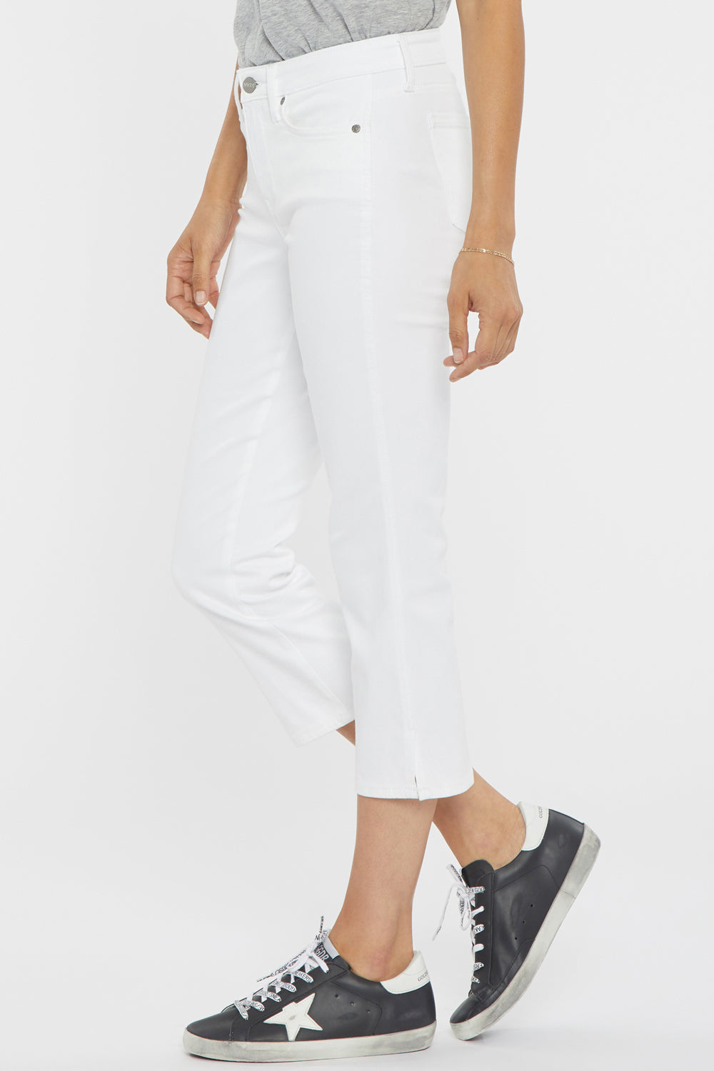 Chloe Capri Jeans - Optic White