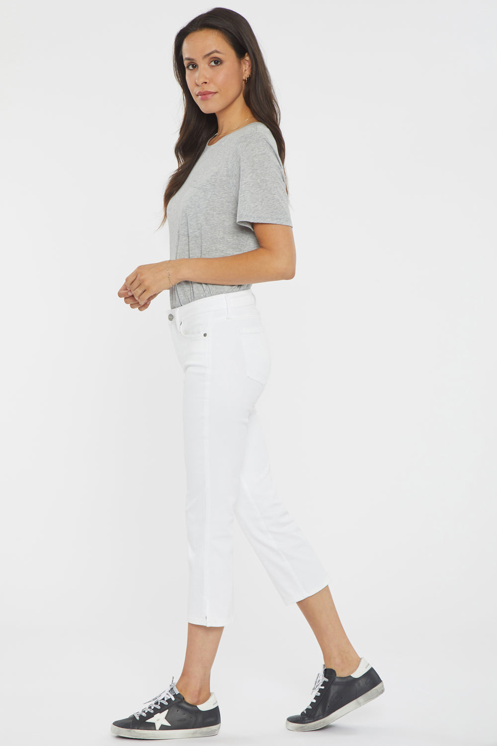 Chloe Capri Jeans - Optic White