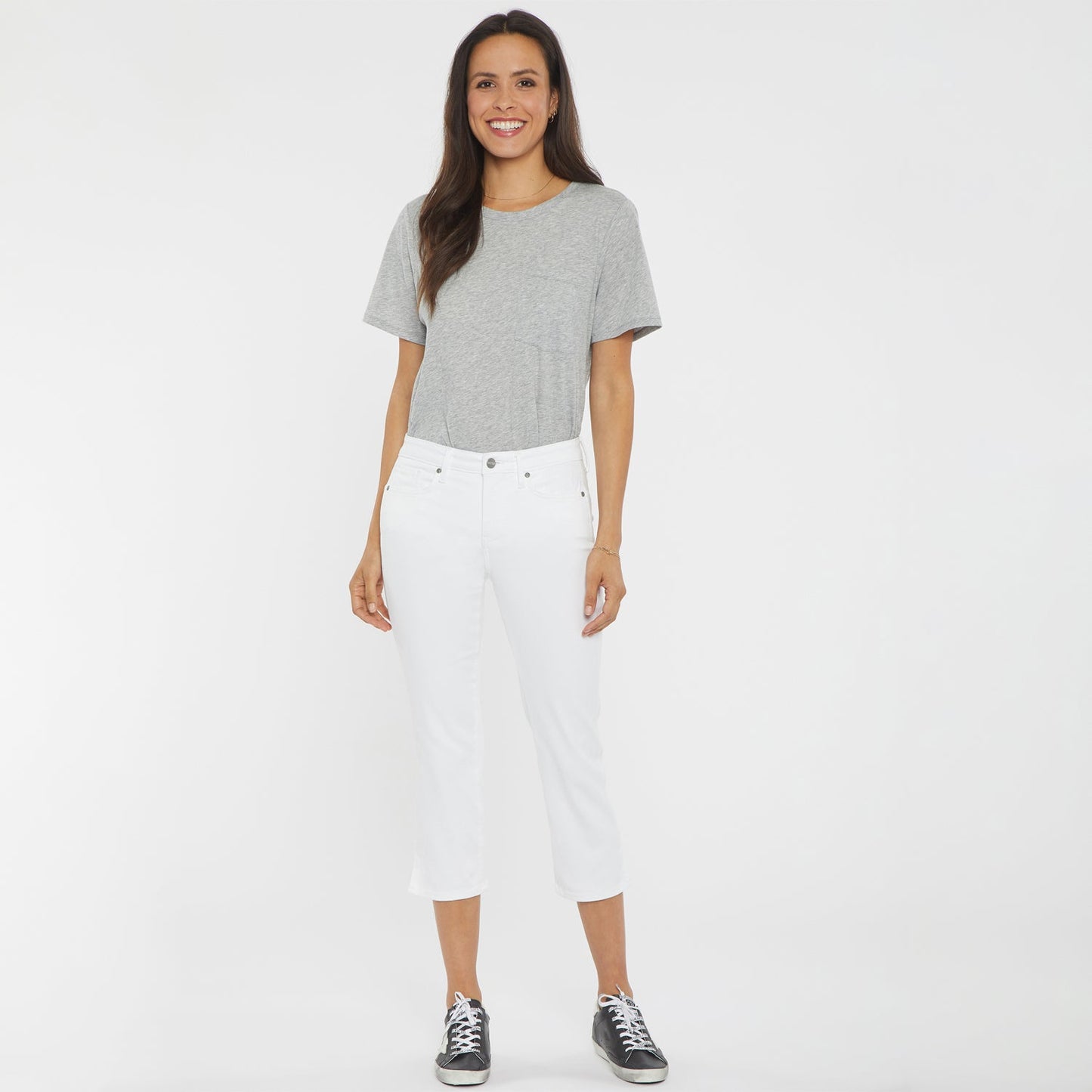 Chloe Capri Jeans - Optic White