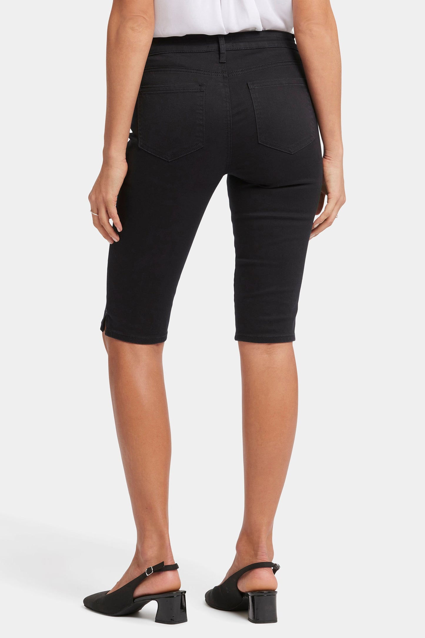 Sophie Bike Capri Jeans - Black