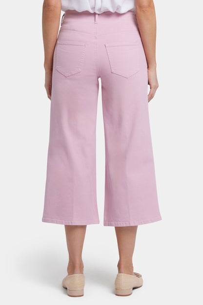 Brigitte Wide Leg Capri Jeans - Pink Nectar