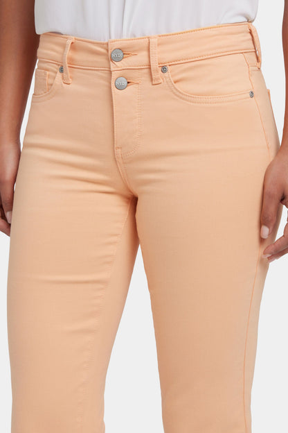 Marilyn Straight Crop Jeans - Apricot Nectar