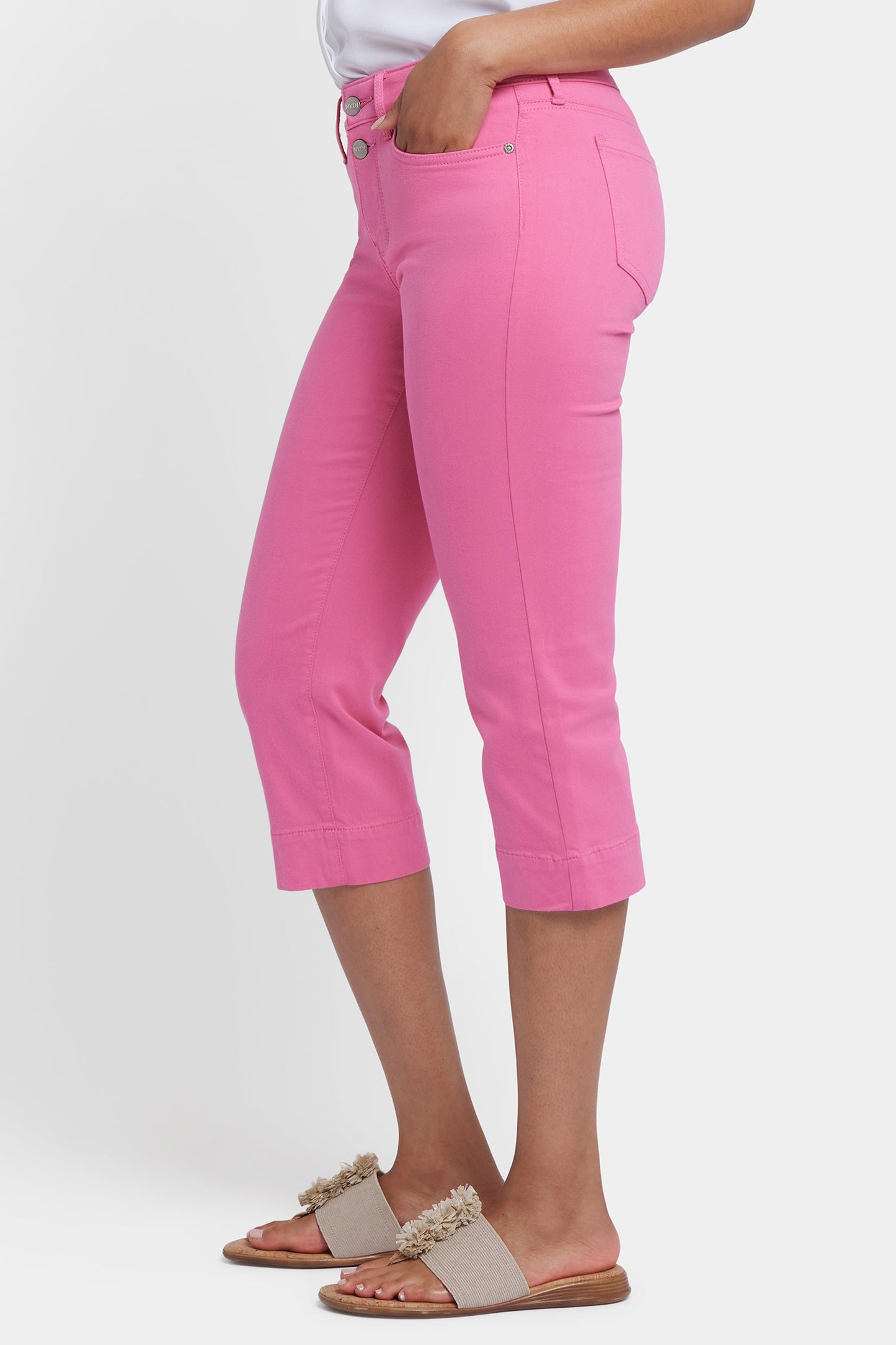 Marilyn Straight Crop Jeans - Honeysuckle