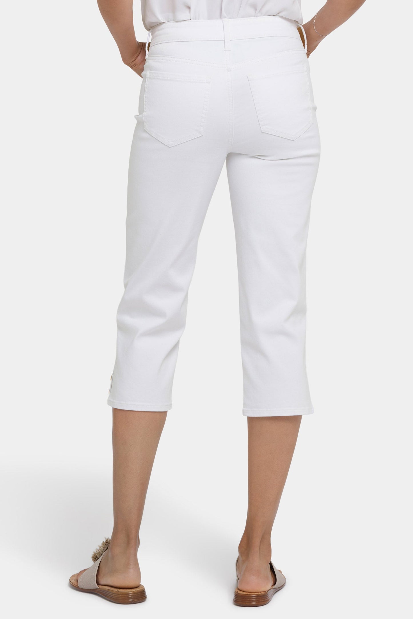Marilyn Straight Crop Jeans - Optic White