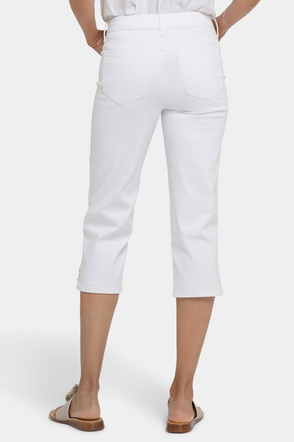 Marilyn Straight Crop Jeans - Optic White