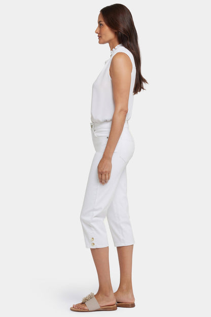 Marilyn Straight Crop Jeans - Optic White