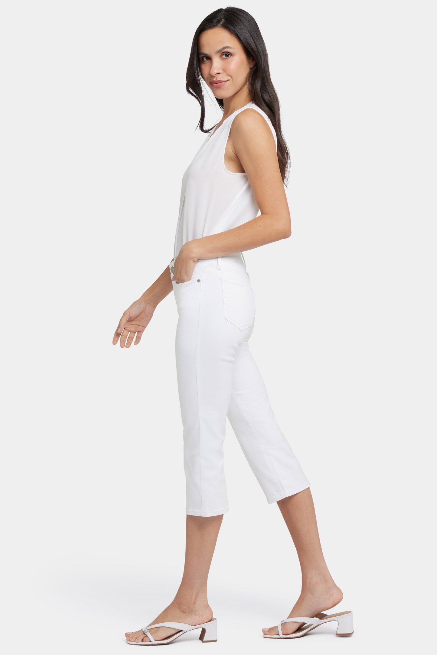 Waist-Match™ Marilyn Straight Crop Jeans - Optic White