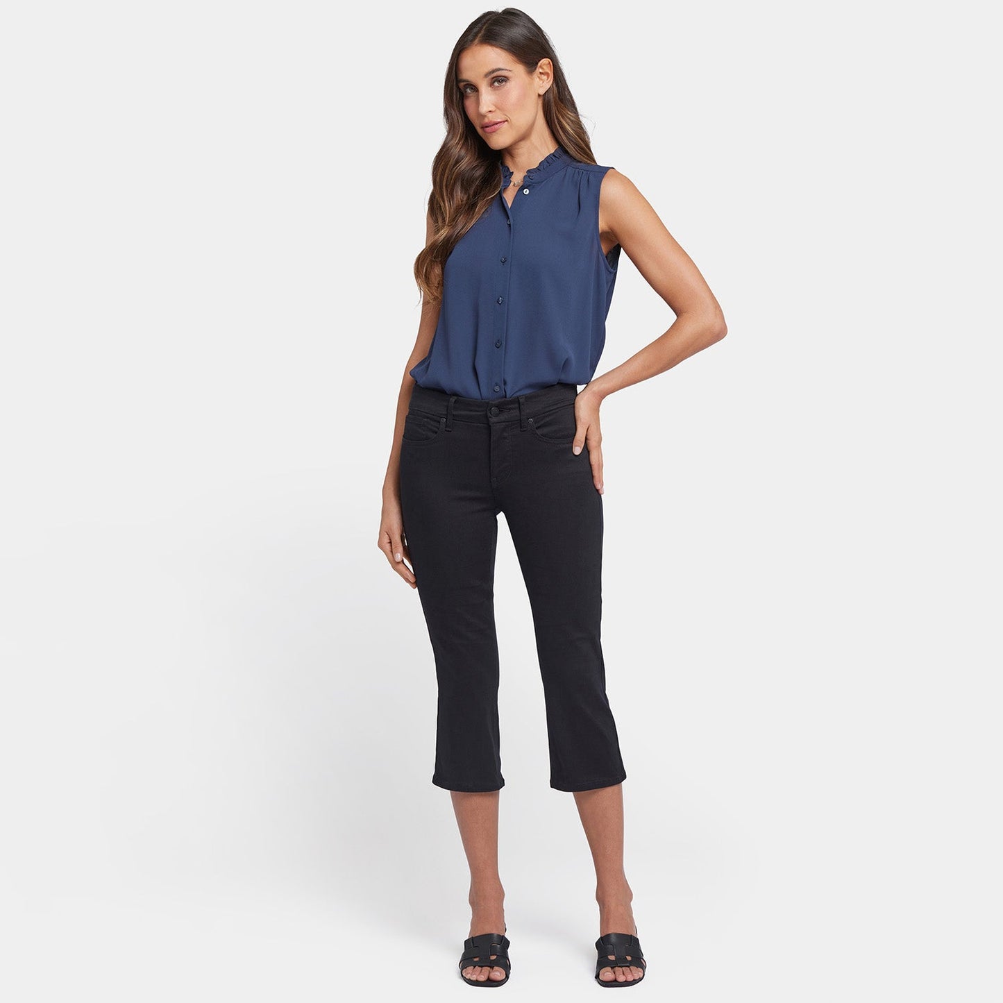 Waist-Match™ Marilyn Straight Crop Jeans - Black