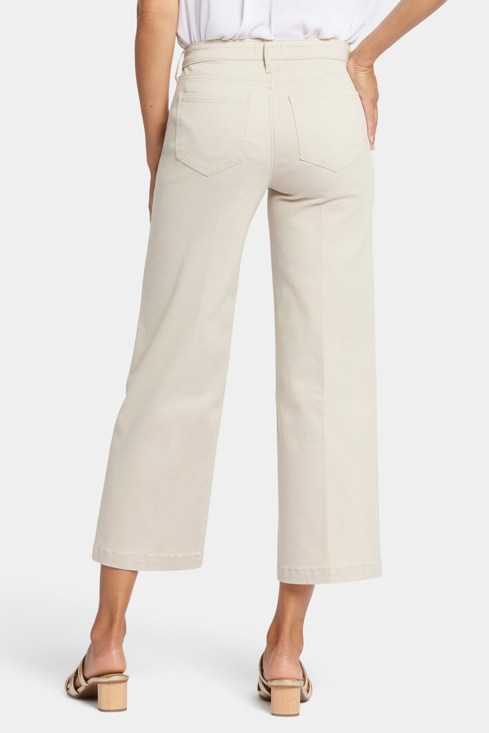 Teresa Wide Leg Ankle Jeans - Feather