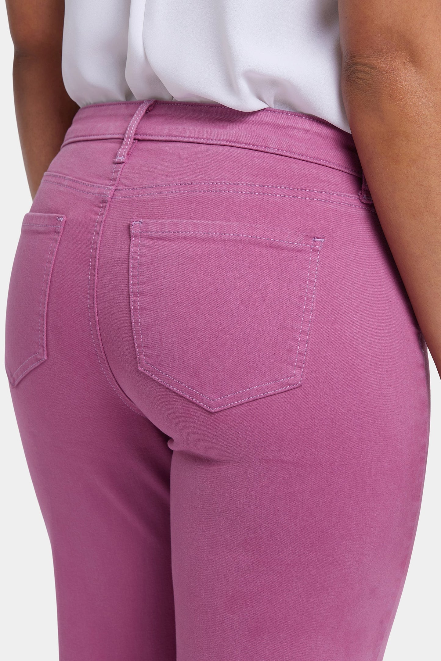 Teresa Wide Leg Ankle Jeans - Red Violet