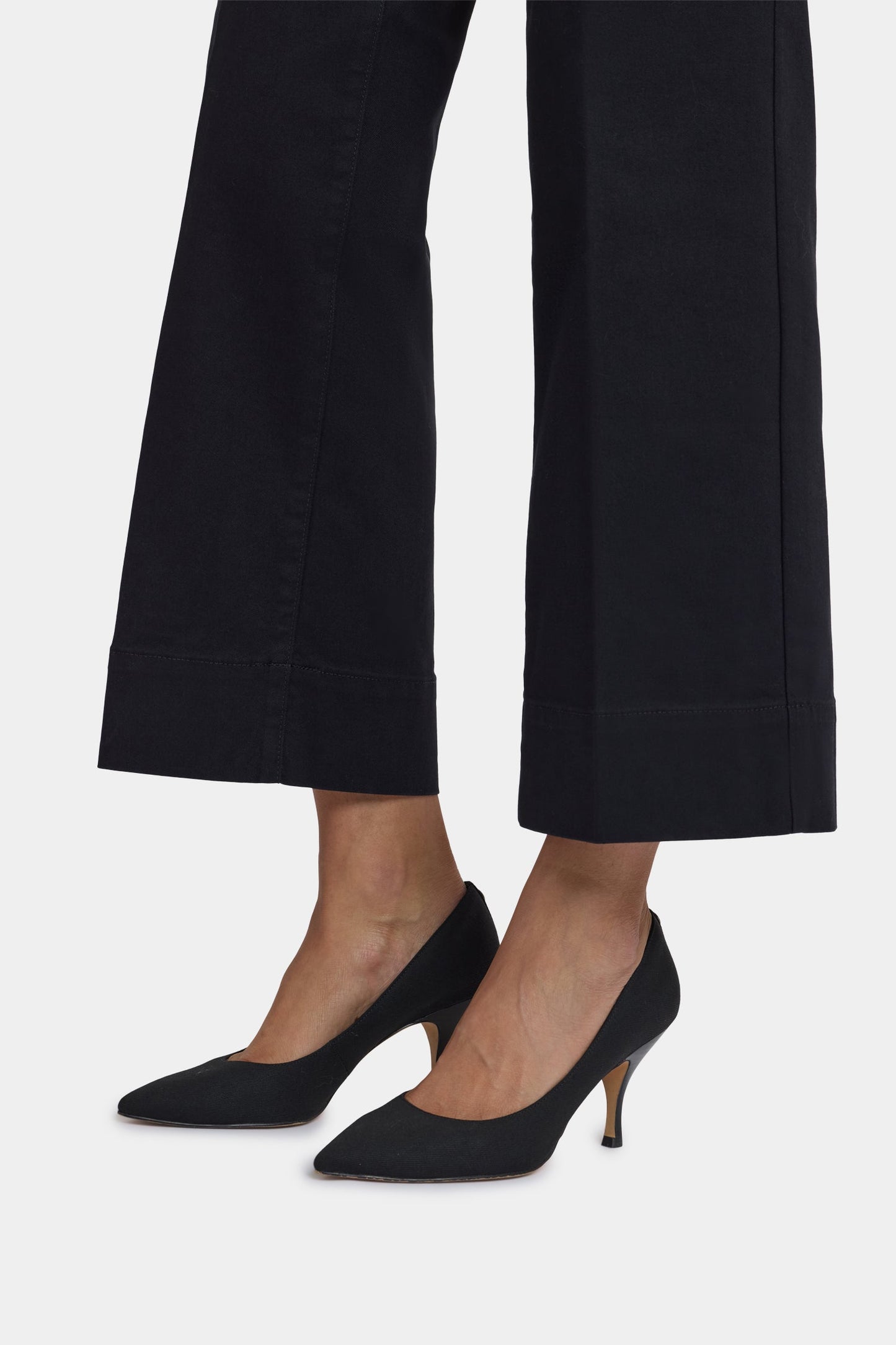 Teresa Wide Leg Ankle Jeans - Black