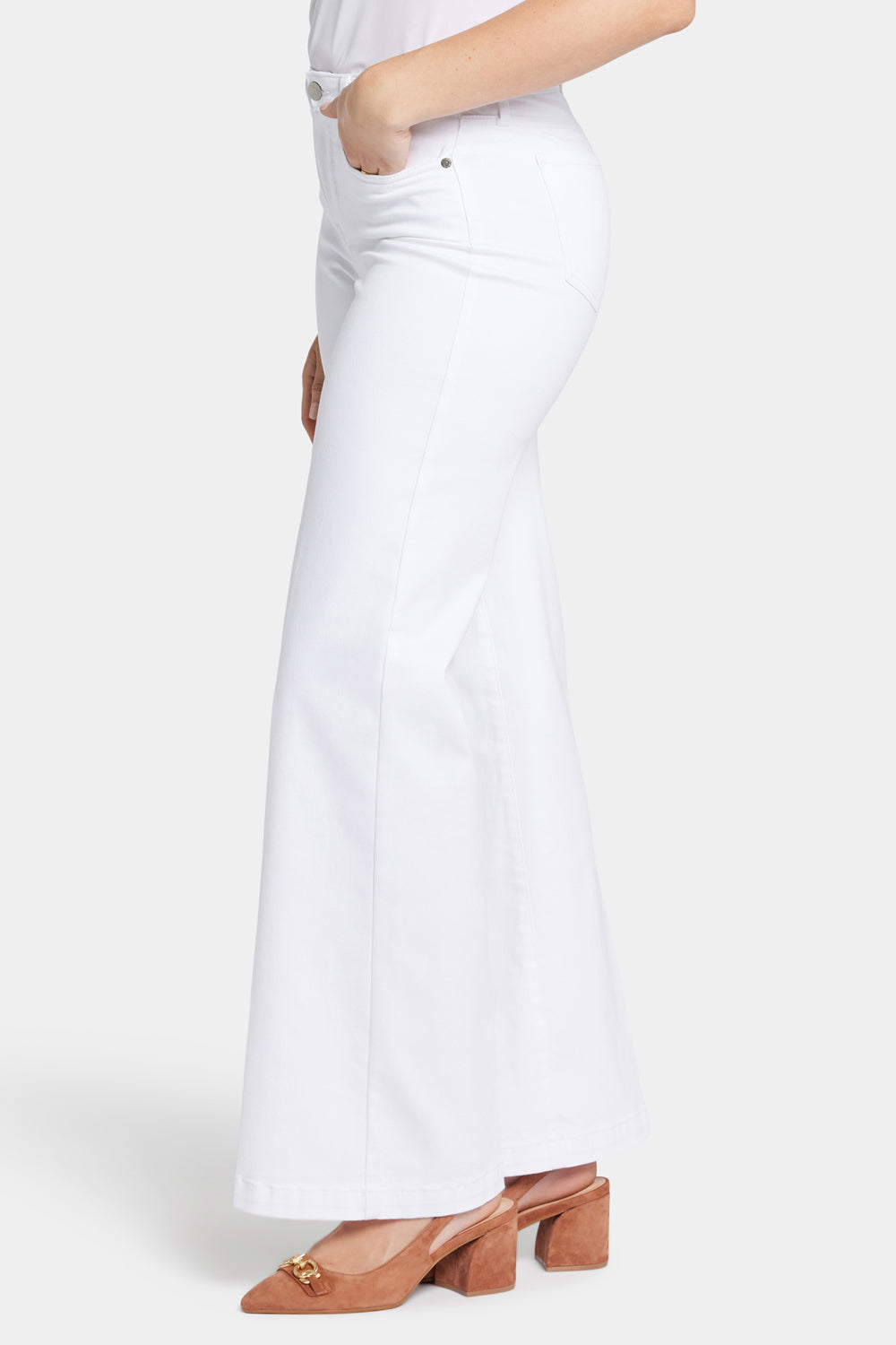 Teresa Wide Leg Jeans - Optic White