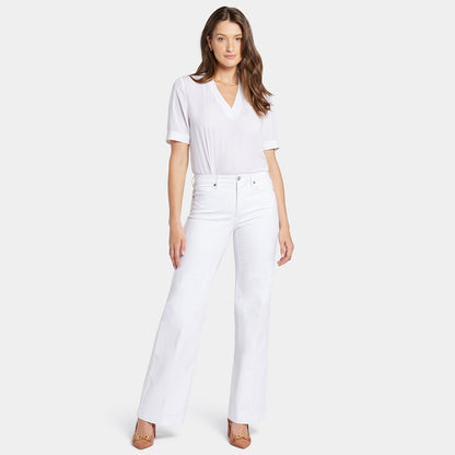 Teresa Wide Leg Jeans - Optic White