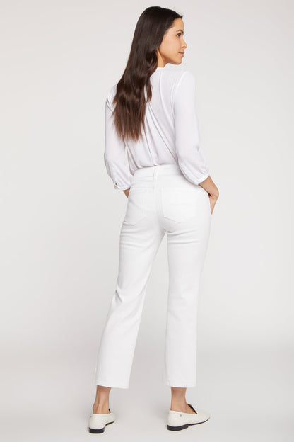 Marilyn Straight Ankle Jeans - Optic White
