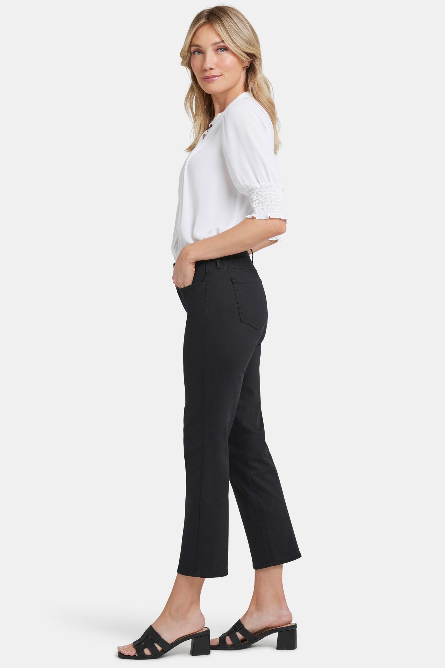 Marilyn Straight Ankle Jeans - Black
