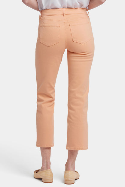 Marilyn Straight Ankle Jeans - Apricot Nectar