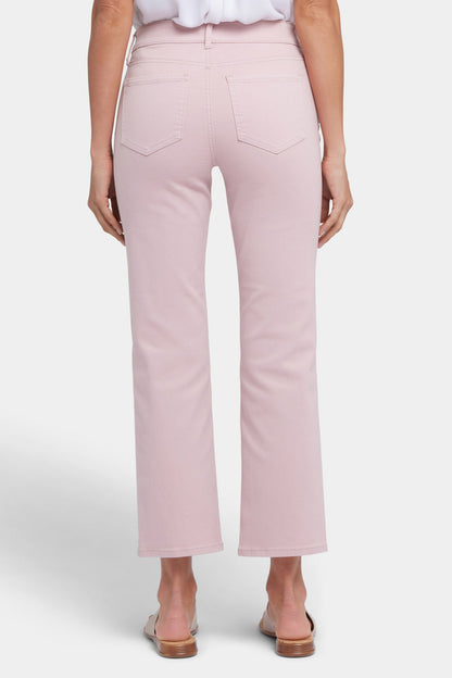 Marilyn Straight Ankle Jeans - Pale Mauve
