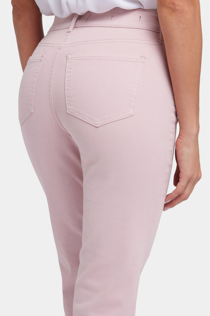 Marilyn Straight Ankle Jeans - Pale Mauve