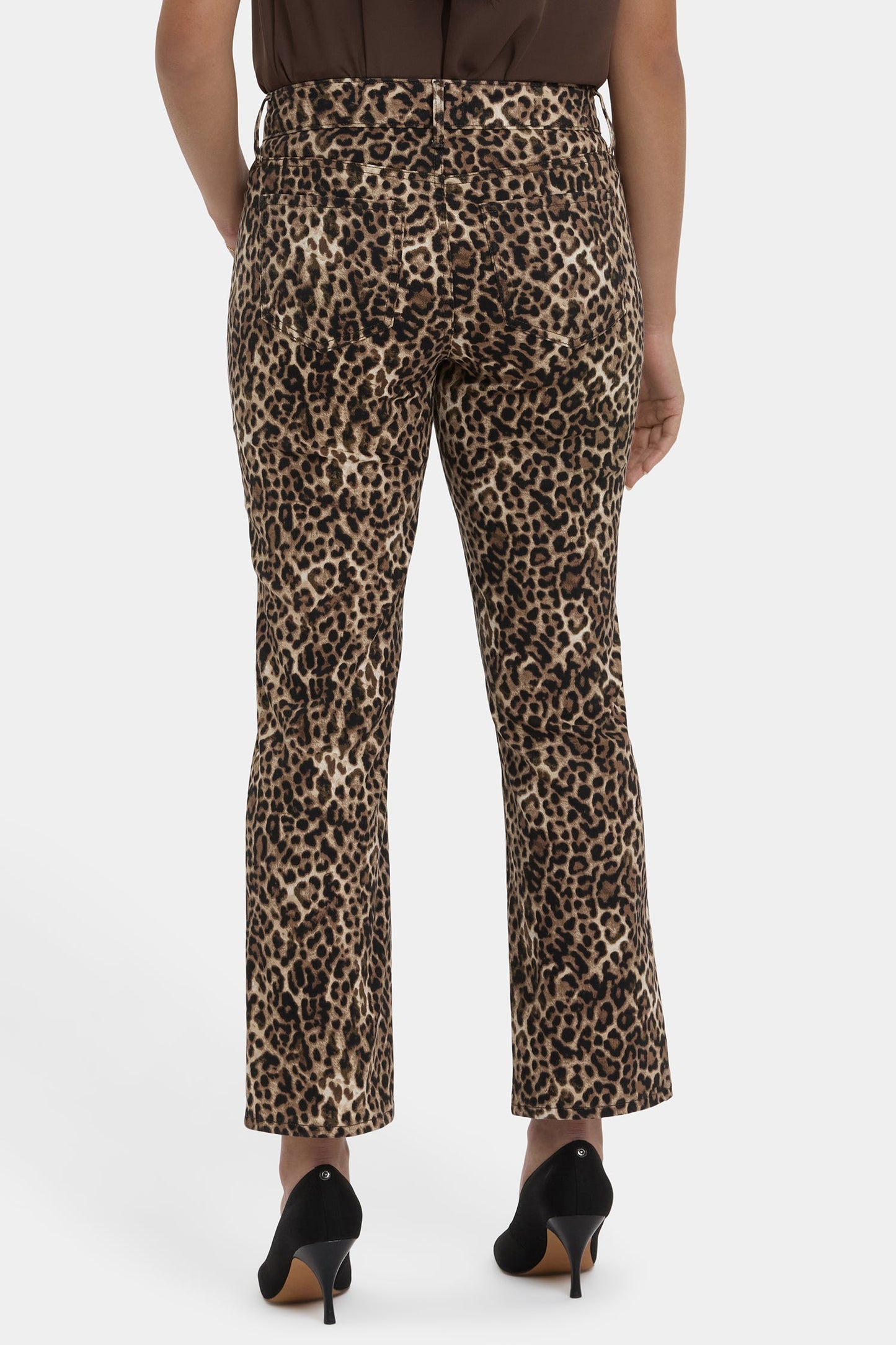 Marilyn Straight Ankle Jeans - Savanna Leopard