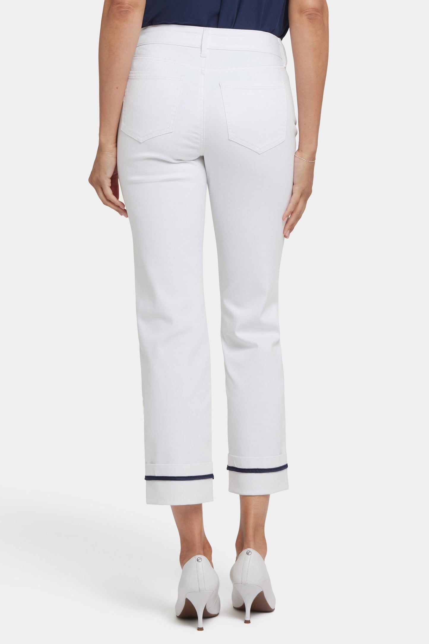 Marilyn Straight Ankle Jeans - Optic White