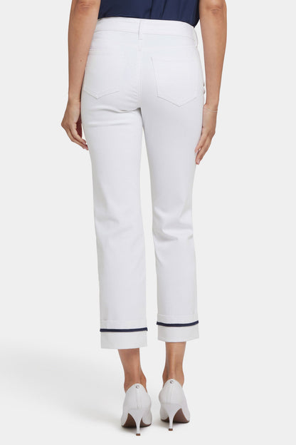 Marilyn Straight Ankle Jeans - Optic White
