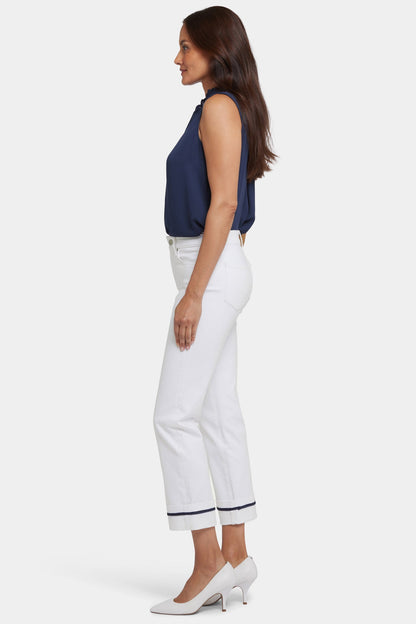 Marilyn Straight Ankle Jeans - Optic White