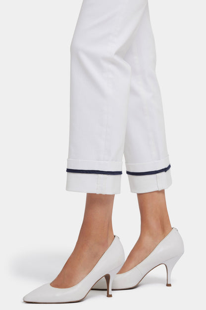 Marilyn Straight Ankle Jeans - Optic White