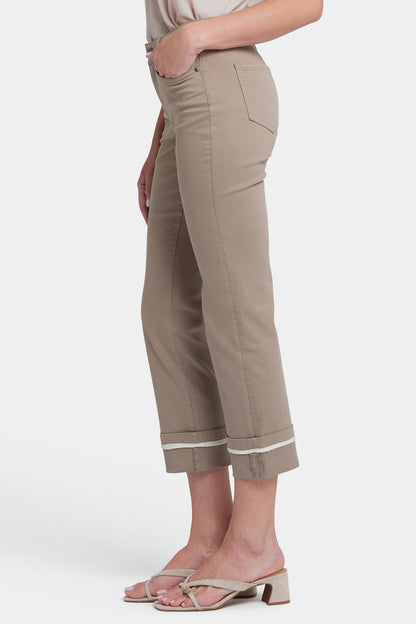 Marilyn Straight Ankle Jeans - Saddlewood